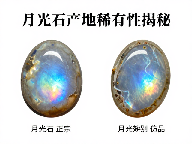 月光石产地稀有性揭秘,如何辨别正宗月光效应与仿品