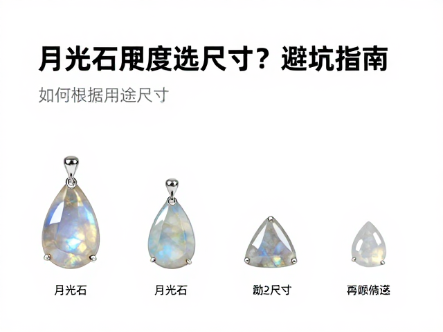 月光石硬度中等,如何根据用途选尺寸?避坑指南