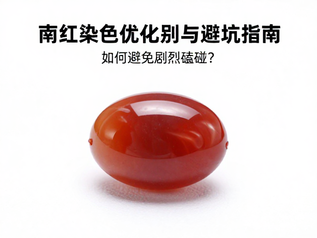 南红玛瑙染色优化鉴别与避坑指南,如何避免剧烈磕碰?