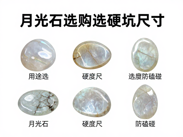 月光石选购指南,按用途选硬度尺寸,避坑防磕碰