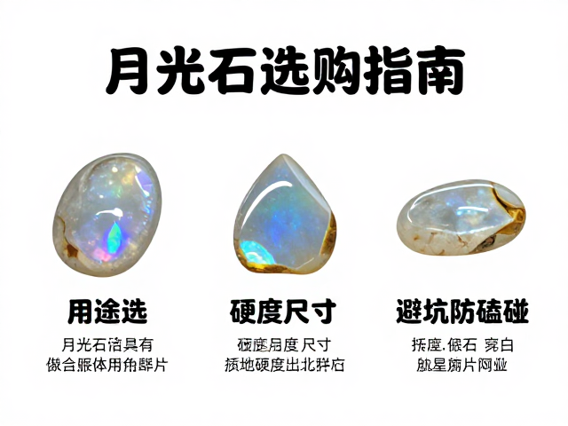 月光石选购指南，按用途选硬度尺寸，避坑防磕碰