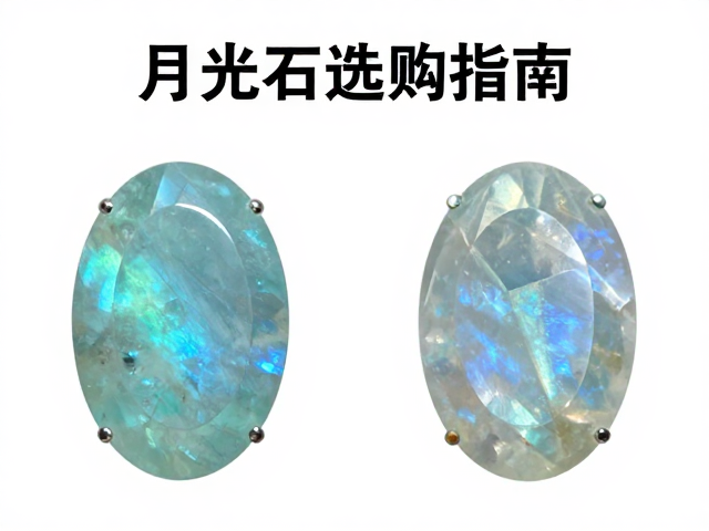 月光石与天河石搭配，弧面切工绿调月光石的独特魅力与选购指南