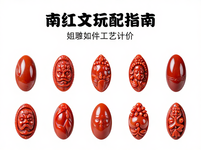 南红玛瑙文玩搭配指南，雕刻件如何按工艺计价？