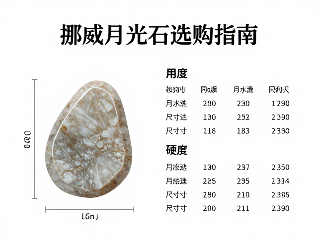 挪威月光石选购指南,根据用途选硬度与尺寸