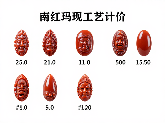 南红玛瑙文玩搭配指南，雕刻件如何按工艺计价？