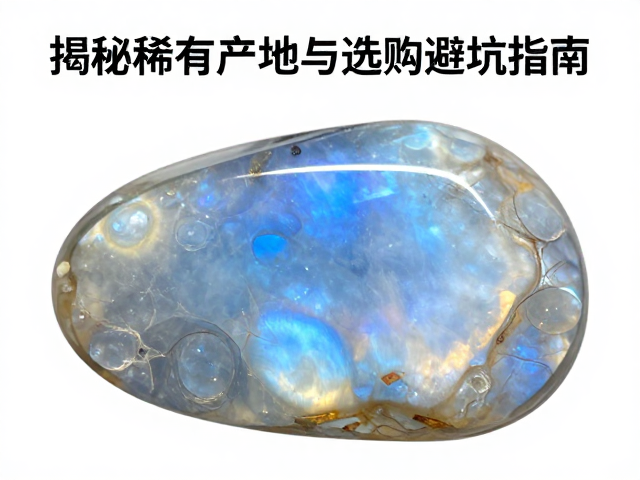 月光石蓝白晕彩有多美?揭秘稀有产地与选购避坑指南