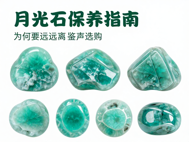 月光石保养指南,为何要远离超声波?绿色天河石鉴别与选购