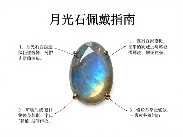 月光石佩戴指南，如何像自然系轻珠宝一样呵护，防止与硬宝石摩擦受损