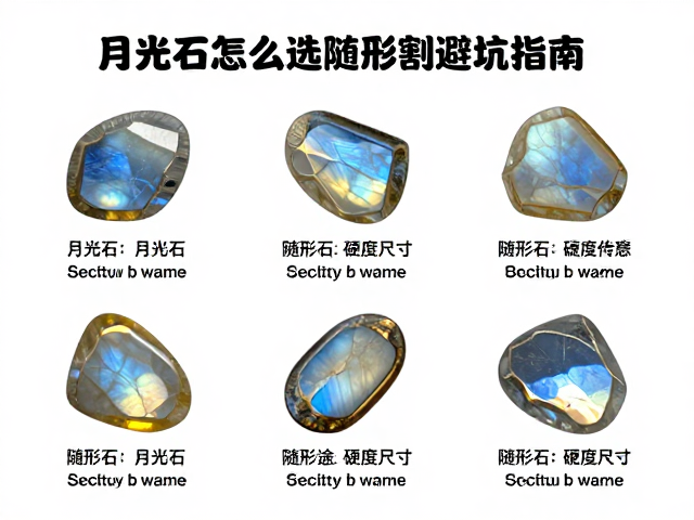 月光石怎么选?随形切割避坑指南,依用途定硬度尺寸