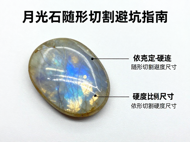 月光石怎么选?随形切割避坑指南,依用途定硬度尺寸