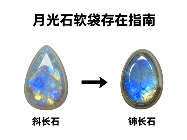月光石单独软袋存放指南,斜长石与钾长石共存的保养秘诀