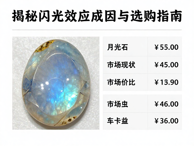 月光石是铝硅酸盐?揭秘闪光效应成因与选购指南
