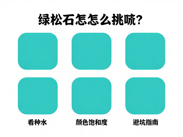 绿松石怎么挑?看种水颜色饱和度,避坑指南