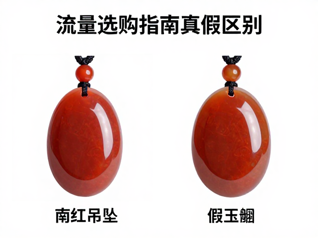 南红玛瑙吊坠与玉髓区别,高流量选购指南及真假鉴别