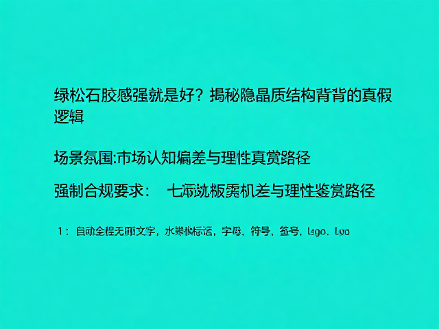 绿松石胶感强就是好?揭秘隐晶质结构背后的真假逻辑