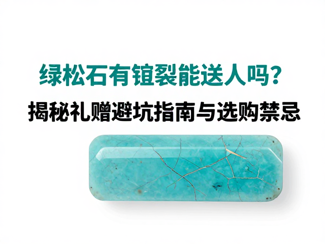 绿松石有绺裂能送人吗?揭秘礼赠避坑指南与选购禁忌