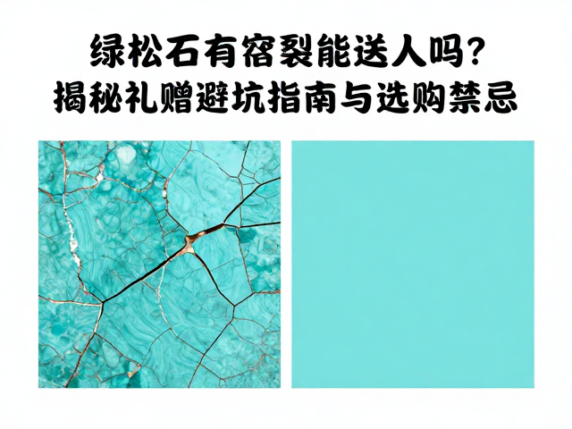 绿松石有绺裂能送人吗?揭秘礼赠避坑指南与选购禁忌