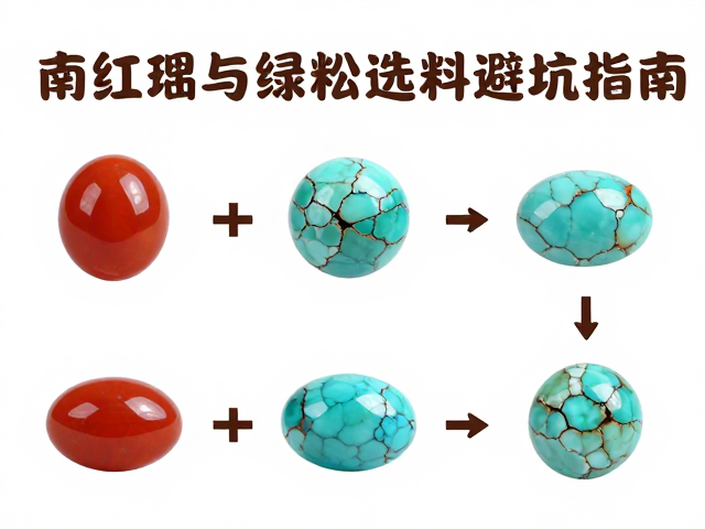 南红玛瑙与绿松石选料避坑指南,高货鉴定技巧与搭配灵感