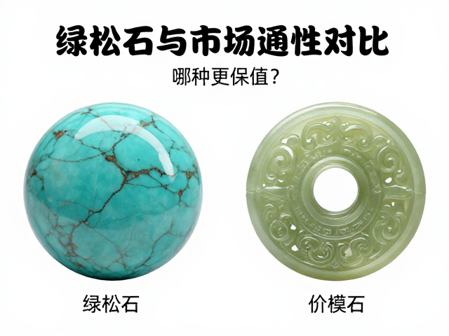 绿松石与岫玉市场流通性对比，哪种更保值？