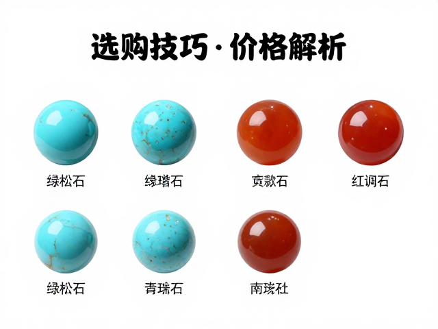 绿松石与南红玛瑙戒面选购指南,鉴别技巧与价格解析