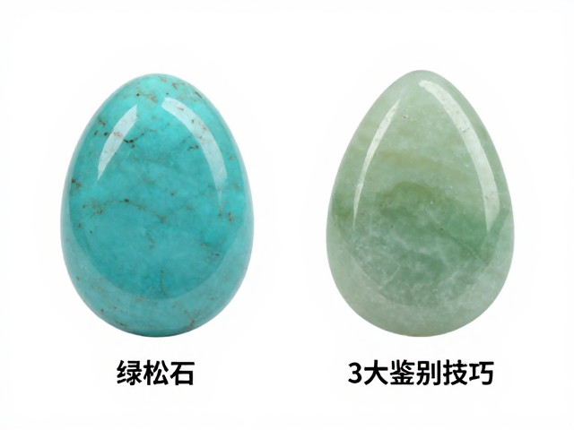 绿松石与岫玉毛料怎么分？3大鉴别技巧，避坑指南