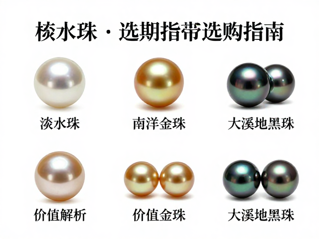 淡水珠、海水珠、南洋金珠、大溪地黑珍珠、海螺珠选购指南,东方礼仪首饰搭配与价值解析