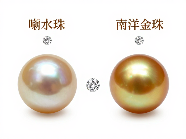 淡水珠、南洋金珠与海水珠对比，珊瑚钻石点缀选购指南