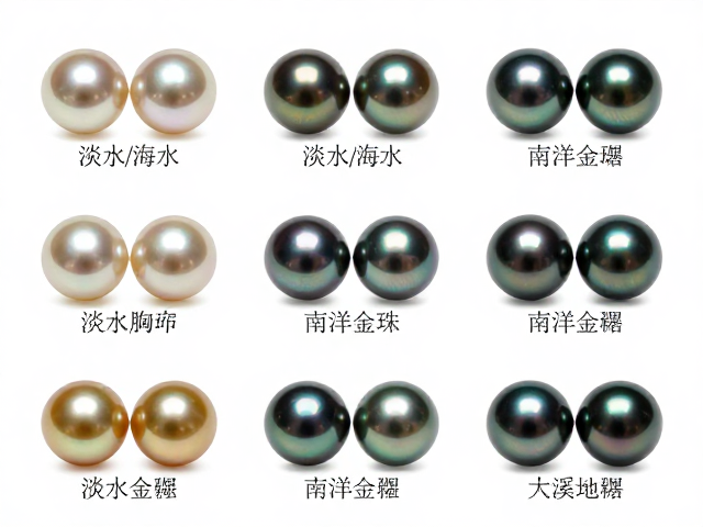 珍珠胸针耳饰怎么选?淡水/海水/南洋金珠/大溪地黑珍珠全解析