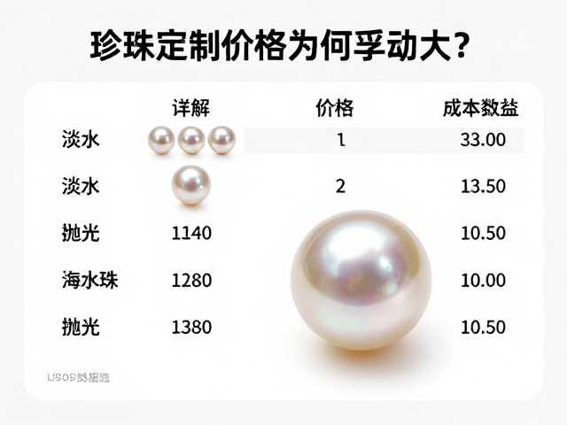 珍珠定制价格为何浮动大？详解淡水、海水珠抛光打磨对成本的影响