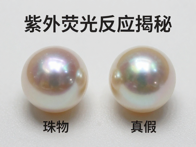 珍珠紫外荧光反应揭秘,淡水珠海水珠真假鉴别,警惕象牙替代材质