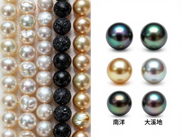 珍珠、煤精与独特纹理，淡水珠、海水珠、南洋金珠、大溪地黑珍珠选购指南