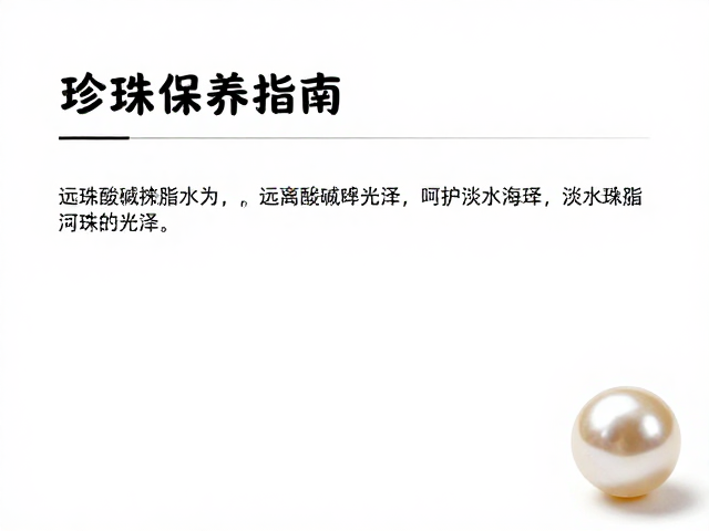 珍珠保养指南,远离酸碱香水,呵护淡水海水珠树脂光泽