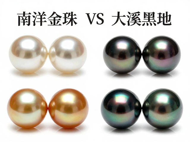 淡水珠vs海水珠,南洋金珠与大溪地黑珍珠如何按色泽体量计价?