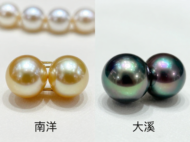 淡水珠vs海水珠，南洋金珠与大溪地黑珍珠光泽对比，揭秘民俗护身寓意