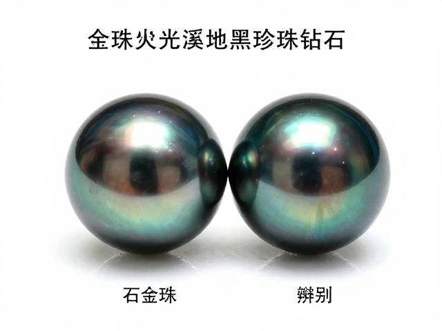 南洋金珠大溪地黑珍珠配钻石,紫外荧光反应揭秘选购干货