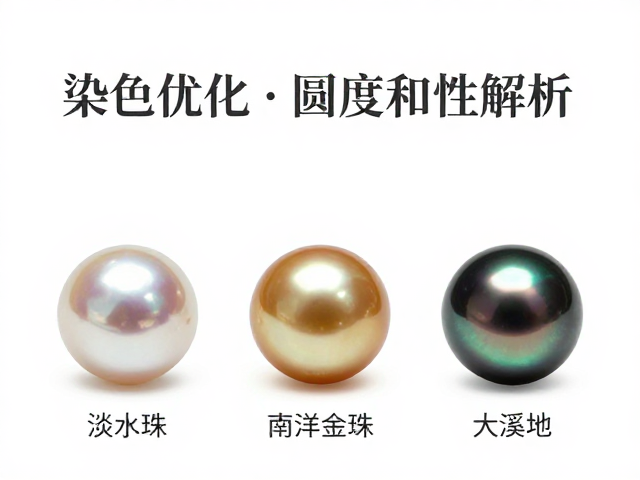 珍珠染色优化与圆度对称性解析，淡水珠、海水珠、南洋金珠、大溪地黑珍珠选购指南