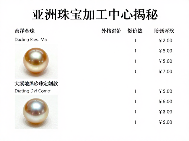 亚洲珠宝加工中心揭秘,淡水珠、南洋金珠、大溪地黑珍珠定制款价格为何浮动大?