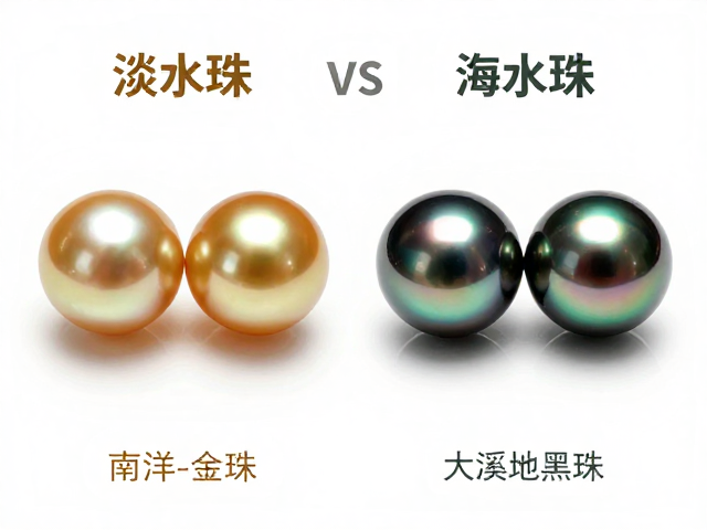淡水珠vs海水珠怎么选？南洋金珠与大溪地黑珍珠日常轻奢佩戴指南