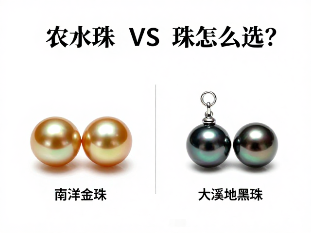 淡水珠vs海水珠怎么选?南洋金珠与大溪地黑珍珠日常轻奢佩戴指南
