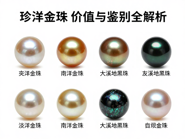 珍珠、煤精与有机宝石,淡水珠、南洋金珠、大溪地黑珠价值与鉴别全解析