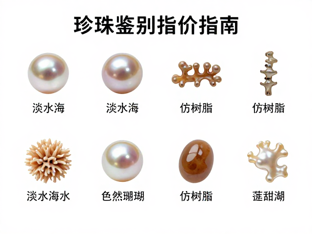 珍珠鉴别指南,淡水海水与仿树脂识别,珊瑚按色泽体量计价详解