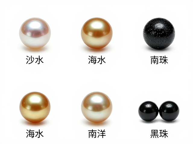珍珠收藏指南,淡水、海水、南洋金珠与黑珠鉴赏,煤精搭配展示技巧