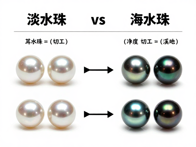 珍珠怎么选？淡水珠vs海水珠、净度切工与南洋金珠大溪地黑珍珠全解析