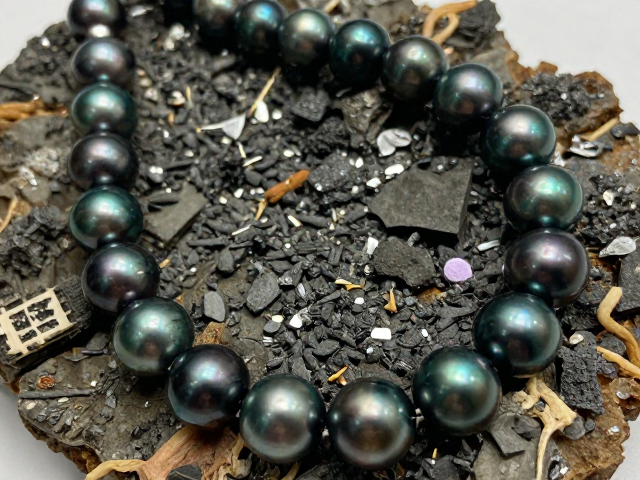 南洋金珠大溪地黑珍珠切磨工艺与传统手工珠串产地深度解析