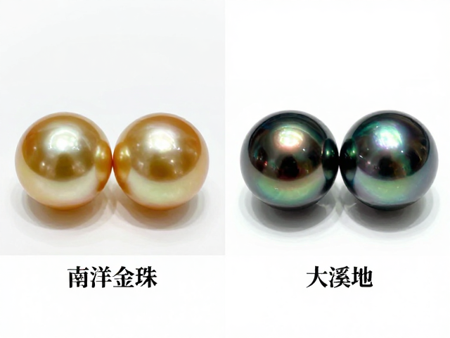 淡水珠vs海水珠，南洋金珠与大溪地黑珍珠天然纹理差异全解析
