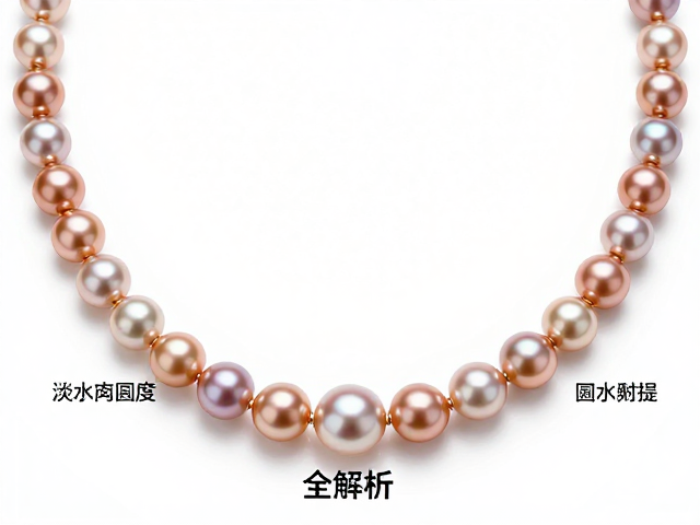 玫瑰金珍珠项链怎么选？淡水海水圆度对称性全解析
