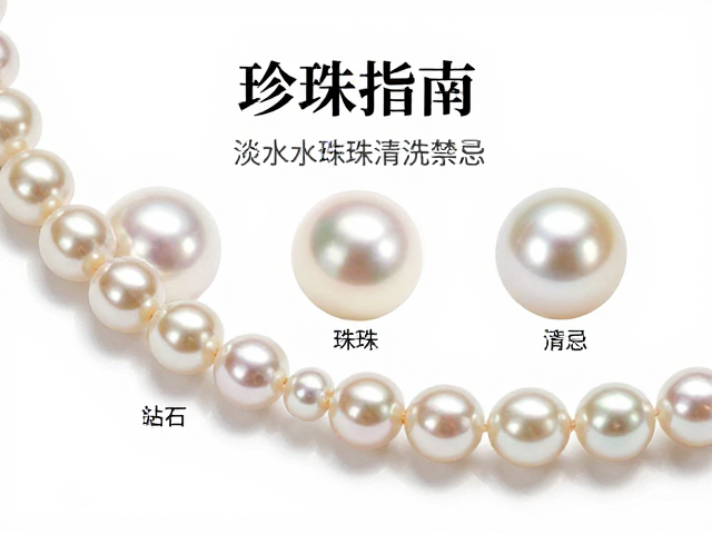 珍珠保养指南，淡水珠海水珠清洗禁忌，钻石点缀护理技巧