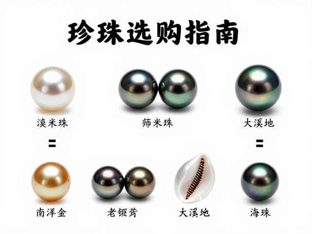 珍珠选购指南，淡水珠、南洋金珠、大溪地黑珍珠与海螺珠的节庆礼赠攻略