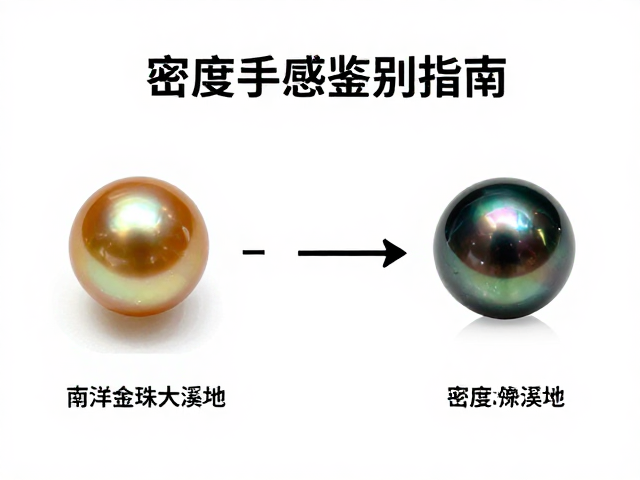 淡水珠海水珠怎么选？南洋金珠大溪地黑珍珠镶嵌与密度手感鉴别指南