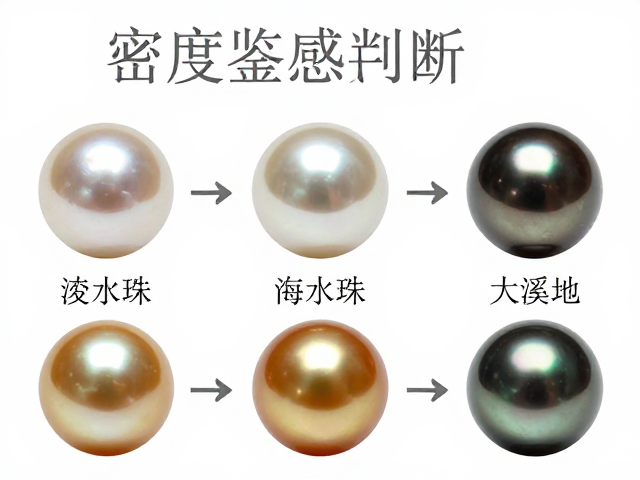 珍珠包体与密度手感判断，淡水珠、海水珠、南洋金珠、大溪地黑珠鉴别指南